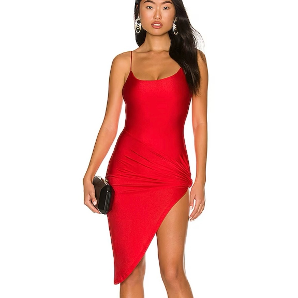 Superdown Red Twisted Dress